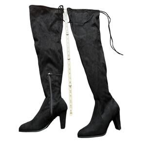 Catherine Malandrino Monarch Heeled Over The Knee Boots 8.5 Black New